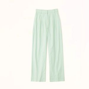 Abercrombie Tailored Wide Leg Pants in Linen Blend - LIKE NEW!